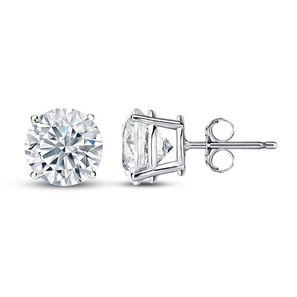 Certified 1ct. t.w. Diamond Brilliant Cut Stud Earrings - Picture 3 of 16